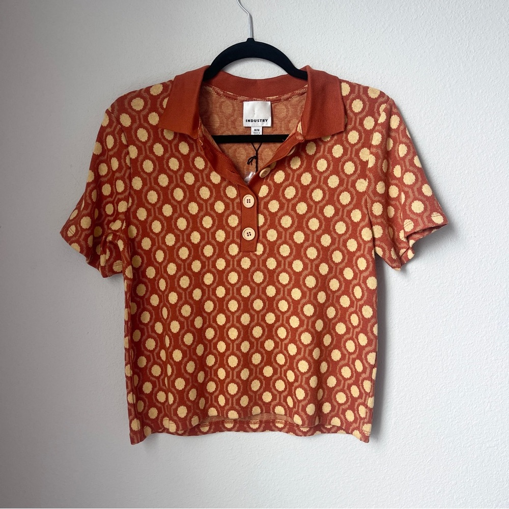 Industry size M retro polo shirt NWT